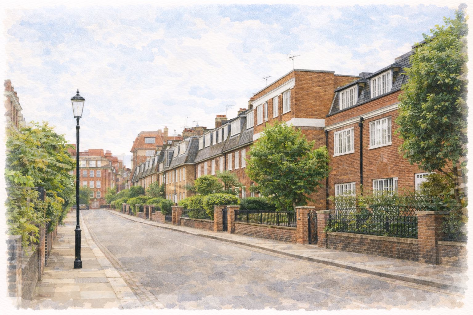 Astell Street watercolour