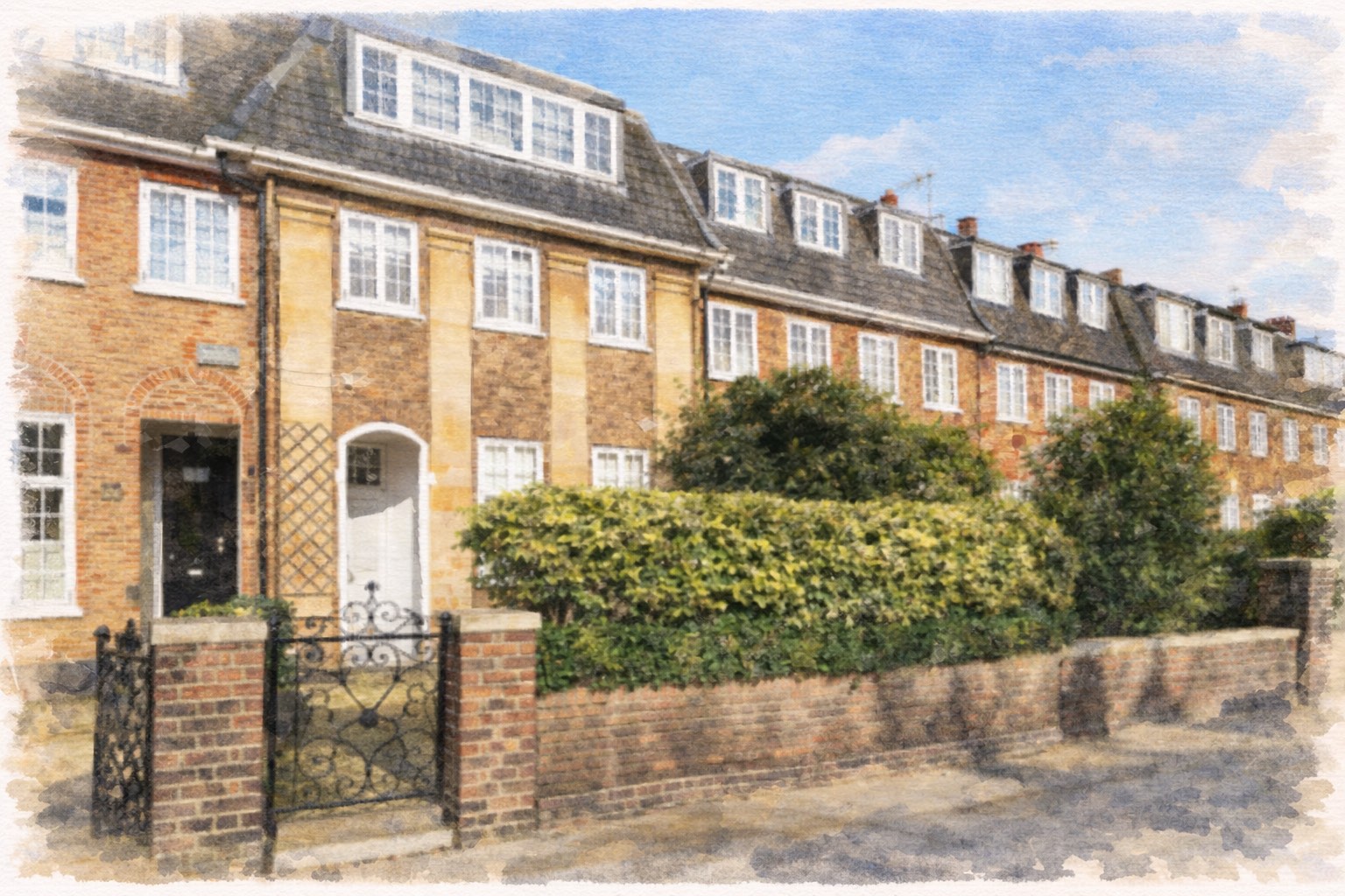 Astell Street watercolour