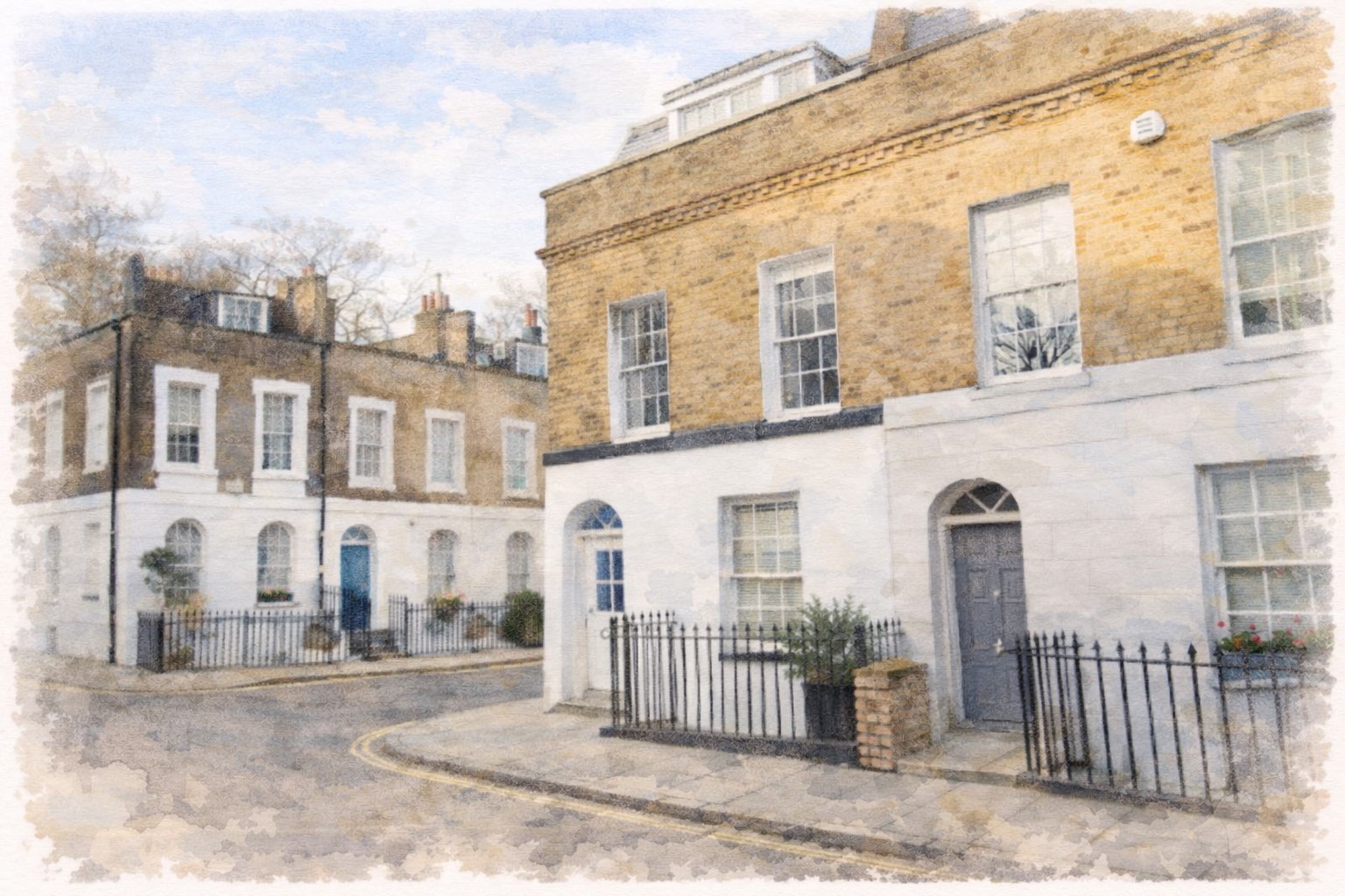 Britten Street watercolour