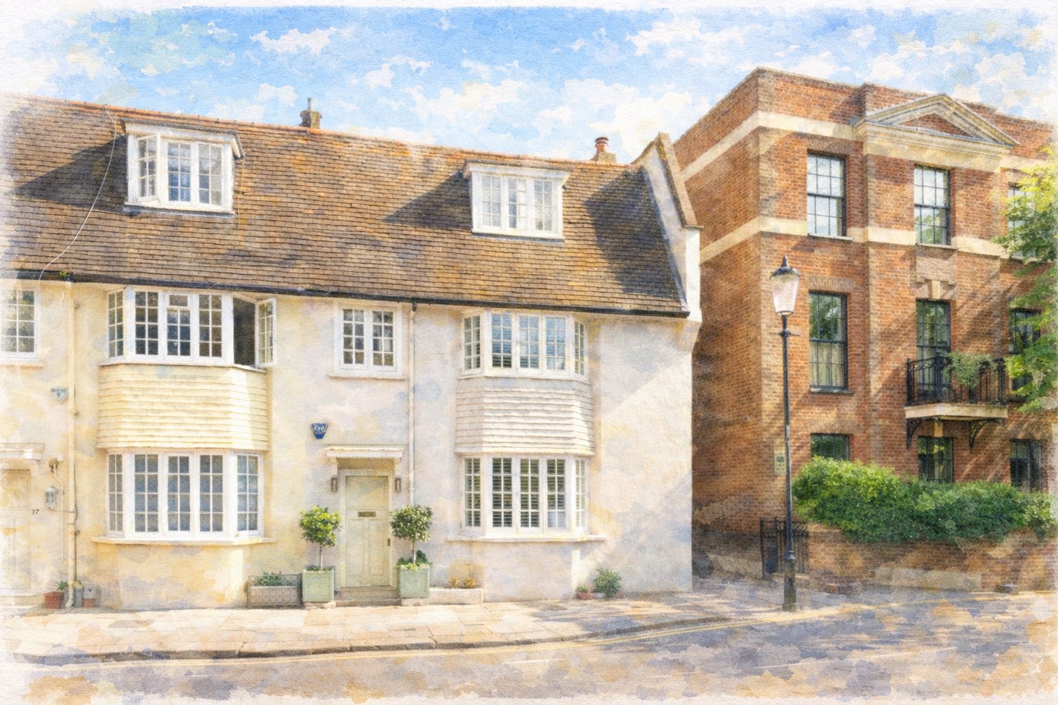 Burnsall Street watercolour