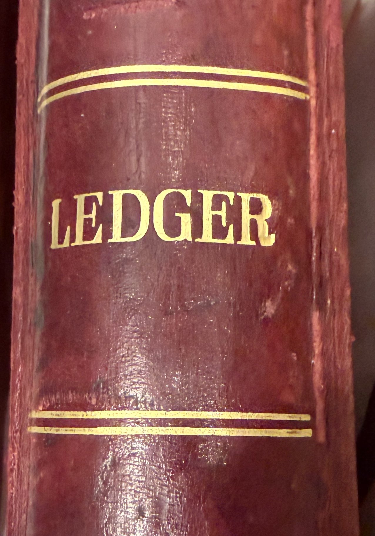 Original ledger file from the founding of the Association in 1979